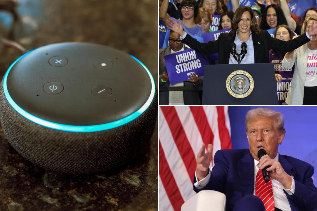 Trump campaign officials criticize Amazon after 'bug' in Alexa devices results in pro-Harris bias